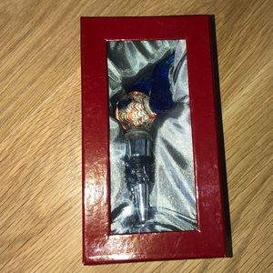 Blown Glass Fish Wine Stopper